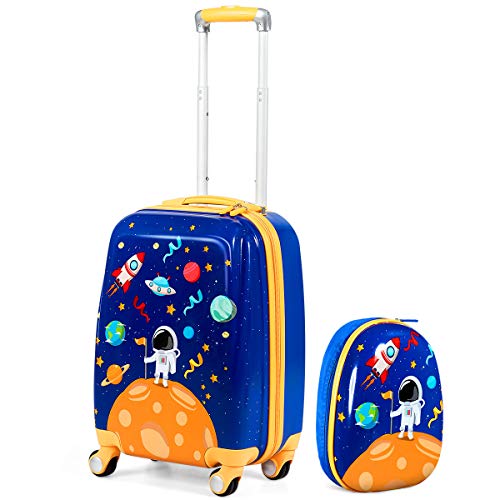 GOPLUS Kinderkoffer mit Rucksack