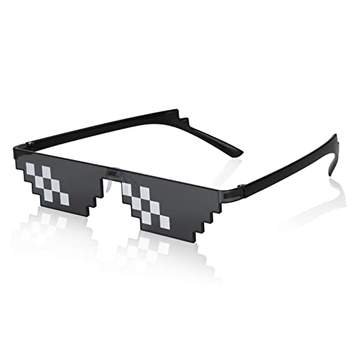 Heveer Mosaik Sonnenbrille Coole Brille 8 Bit