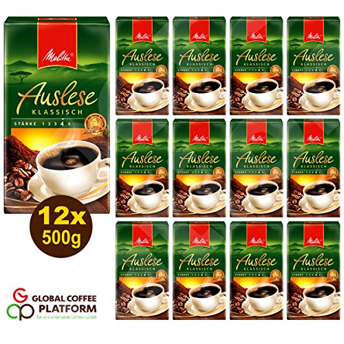Melitta Auslese klassisch Filterkaffee 12x 500g (6000g)