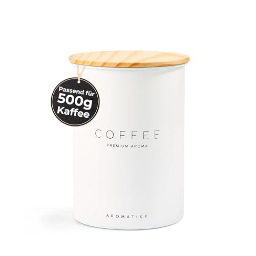 AROMATIXX Kaffeedose luftdicht 500g aus Edelstahl