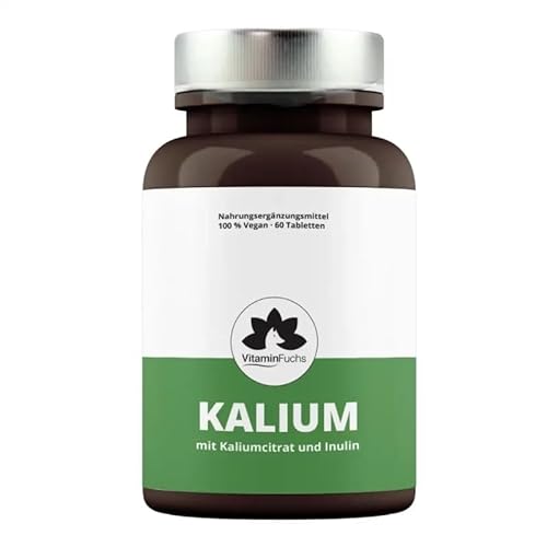 VitaminFuchs Kalium Tabletten hochdosiert mit Redard Funktion
