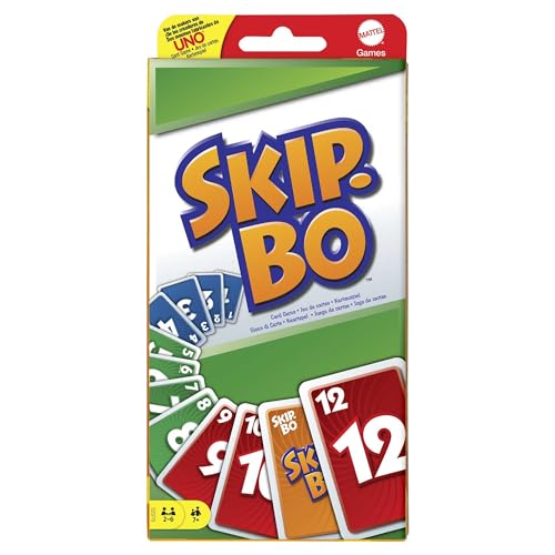 Mattel Games Skip-BO, Kartenspiele für die Famile
