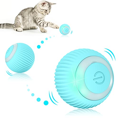 EXTFANS Katzenspielzeug Elektrisch Katzenball mit LED
