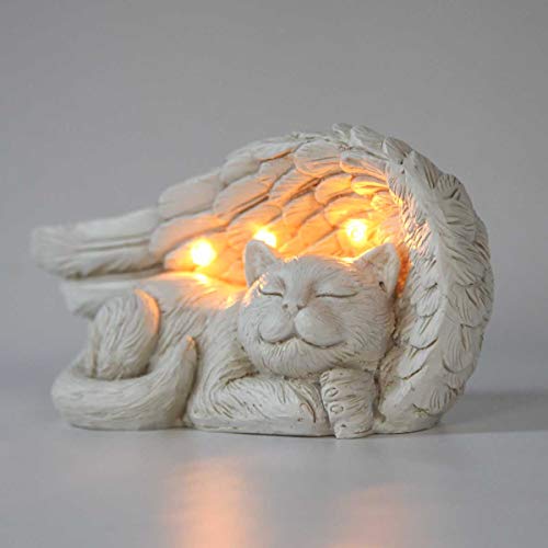 Katzen Gedenkstein im Bild: Festive Lights Geschmackvoll und liebevoll gestalteter Gedenkstein