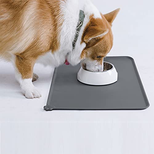 Katzen Napfunterlage im Bild: AUDWUD Silikon wasserdicht Hund und Katze