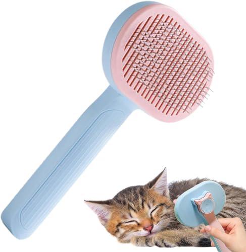 Yoersker Katzenbürste Selbstreinigende Haustierbürste