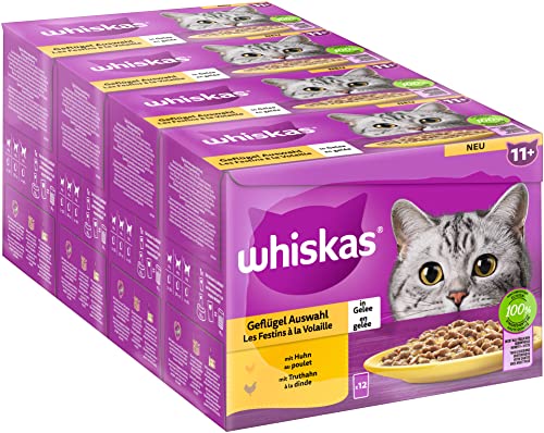 whiskas Senior 11+ Katzennassfutter Geflügel Auswahl