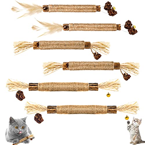 ALTcompluser 6 Stück Katzenminze Sticks