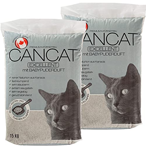 CANCAT 2x15 kg Excellent kanadische Premium Katzenstreu