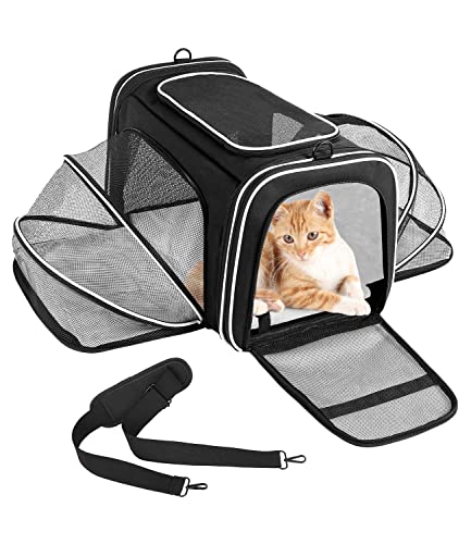 PERMUST Haustiertragetasche mit Haustiermatte Katzentragetasche