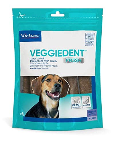 Virbac VeggieDent Kaustreifen für mittelgroße Hunde