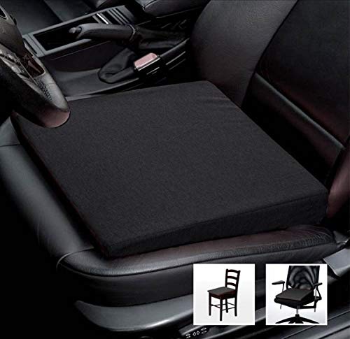  NYVI Sitzkeilkissen ComfySeat - Orthopädisches Memory Foam  Sitzkissen für alle Stühle 40x40 - Keilkissen Viskoelastisch, Abnehmbarer &  Waschbarer Bezug - Sitzkeil für Bürostuhl, Rollstuhl, Autositz