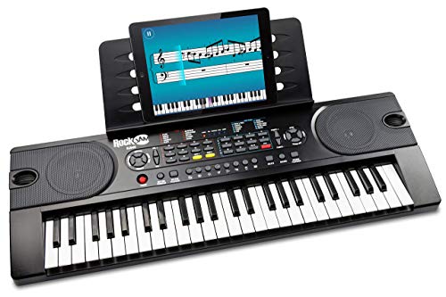 RockJam 49 Key Keyboard Piano with Power Supply