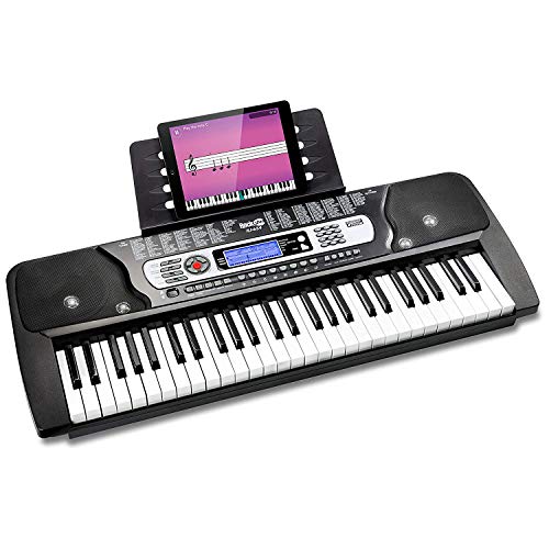 RockJam 54 Key Keyboard Piano with Power Supply