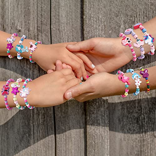 Kinder Armband im Bild: Tacobear 12Stk Holz Armbänder für Mädchen