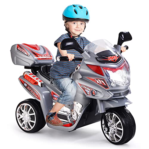 GOPLUS 6V Elektro Kindermotorrad mit 3 Rädern