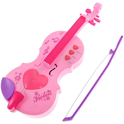 Kisangel Kunststoff Violine Spielzeug Kinder Rosa