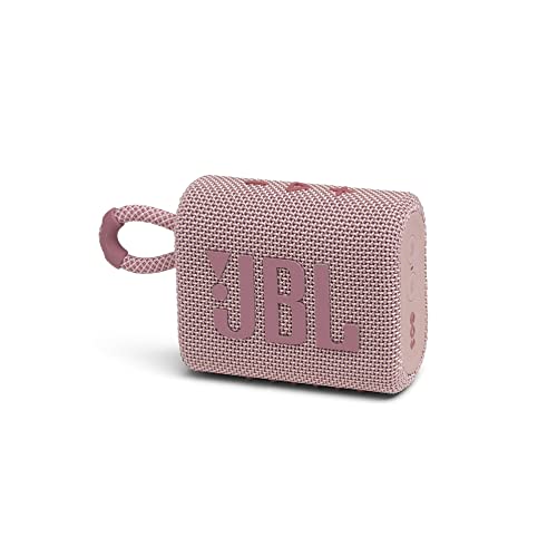 JBL GO 3 kleine Bluetooth Box in Pink – Wasserfester