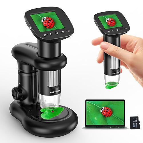 IMICHI Microscope Mikroskop für Kinder mit LCD