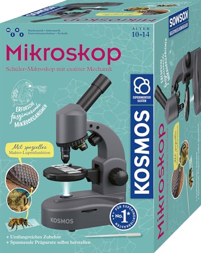Kosmos 636098 Mikroskop Experimentierkasten für Kinder