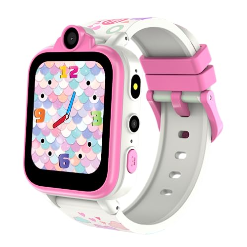 IOWODO Smartwatch Kinder-2G SIM mit Spiele