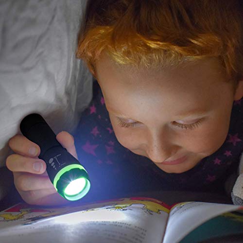 Kinder-Taschenlampe im Bild: ABSINA kleine LED Taschenlampe batteriebetrieben 2er Pack