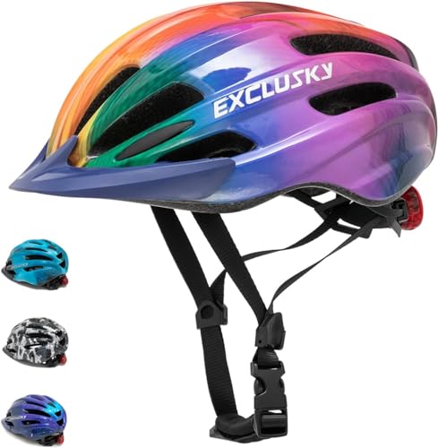 Exclusky Unisex Jugend 222-colourful Fahrradhelm