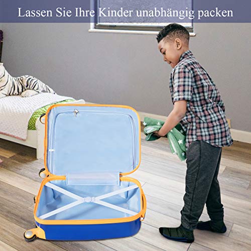 Kinderkoffer im Bild: COSTWAY 2tlg Kinderkoffer + Ruck...