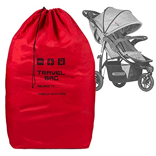 Ferocity Rote Reisetasche für Kinderwagen Größe