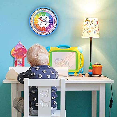 Kinderwanduhr im Bild: Bruni Lernwanduhr ohne Tickgeräusche - Uhr fürs Kinderzimmer