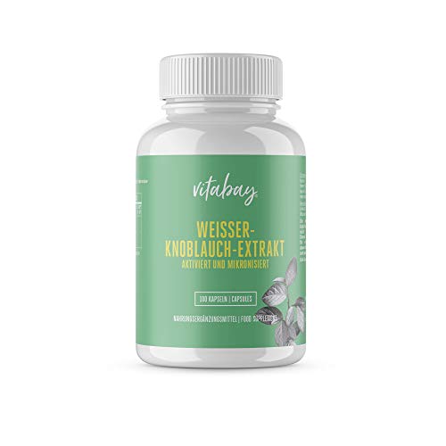 vitabay Weißer-Knoblauch-Extrakt • 100 vegane Kapseln