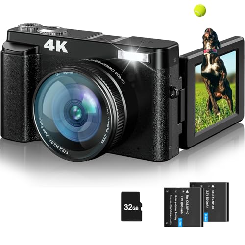 Fulealfly 4K Digitalkamera Fotokamera 48MP Kompaktkamera