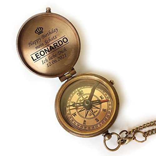 elbedruck Personalisierter Kompass
