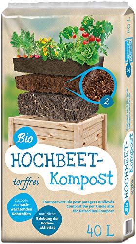 Kompost unserer Wahl: Floragard Universal Bio Hochbeet-Kompost 40 Liter