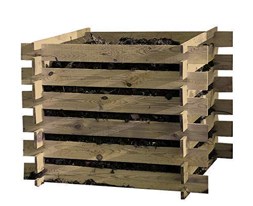TikTakToo Steckkomposter Holz Kompostsilo Bausatz 100x100x70cm