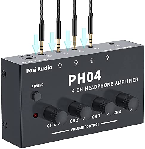 Fosi Audio PH04 4 Kanal Kopfhörerverstärker Metall