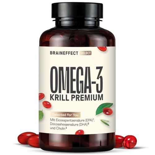 BrainEffect Premium Omega 3 Kapseln aus reinem Krillöl