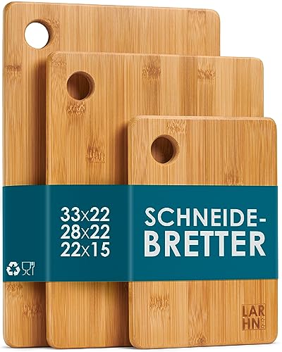 LARHN Schneidebrett Holz (3er Set)
