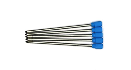 Flamingshop Minen 5x Ersatzminen für Kugelschreiber blaue Tinte