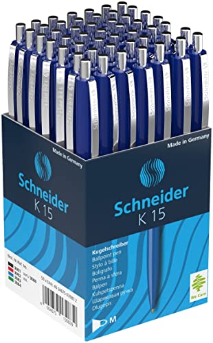 Schneider 3083 K15 Druckkugelschreiber (dokumentenecht, Strichstärke: M, Schreibfarbe: blau)
