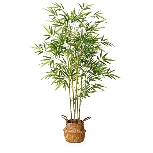 Kazeila Kunstpflanze Bambus Groß 140cm Kunstbaum
