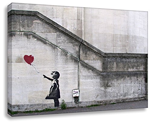 Kunstbruder Banksy Foto auf Leinwand/Always Hope