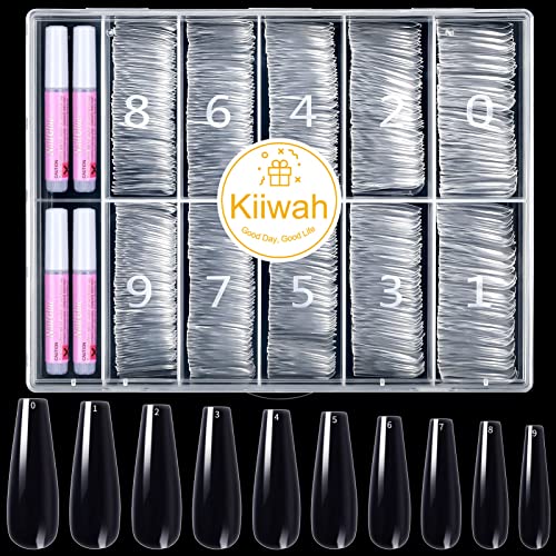 Kiiwah 500 Stück Künstliche Nägel Tips