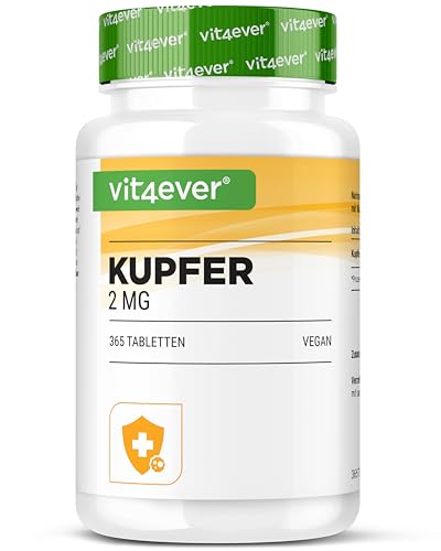 Vit4ever Kupfer - 365 Tabletten mit jeweils 2 mg