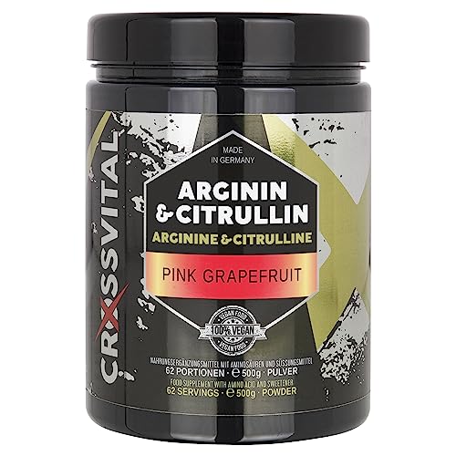 CROSSVITAL L-ARGININ & L-CITRULLIN Pulver (Pink Grapefruit)
