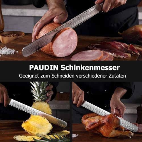 Lachsmesser im Bild: PAUDIN Schinkenmesser Tranchiermesser 30 cm