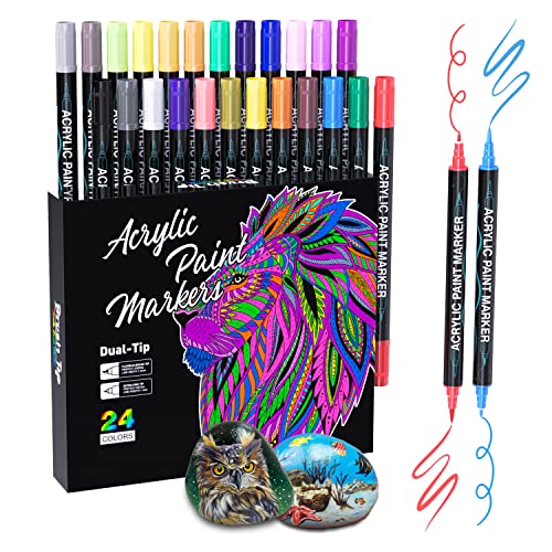 Sonlaryin Acrylstifte Marker Stifte 24 Farben