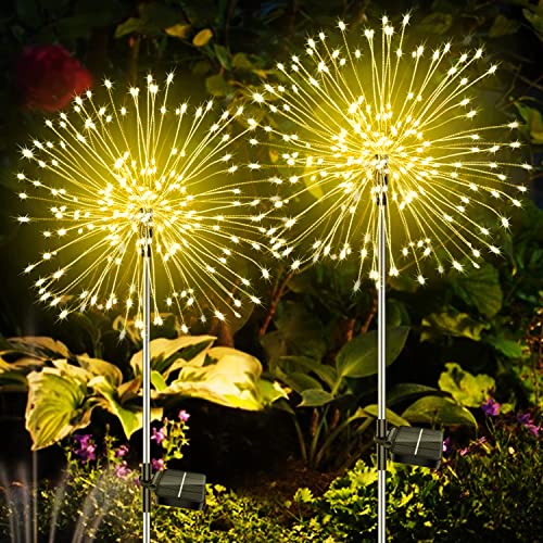 A.bigwhale Solar Feuerwerk Gartenlichter