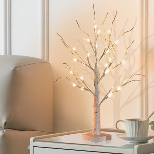 Lunartec Kleiner Lichterbaum LED: Moderner Lichterbaum mit 25