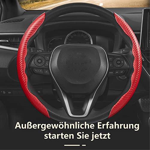 Pahajim Lenkradbezug Auto Lenkradhülle Universal 38cm Lenkrad